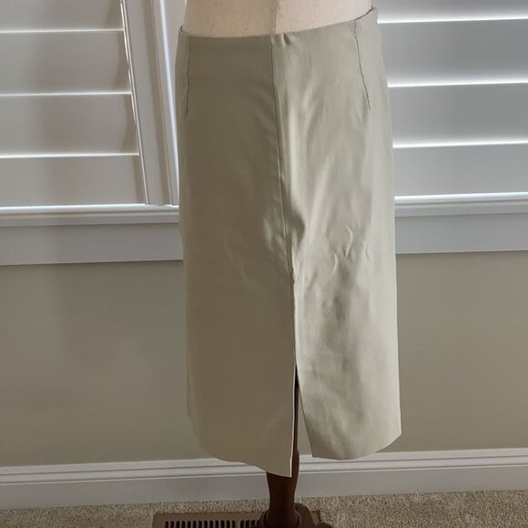 Sz 5/6 Esprit side slit pencil skirt khaki color - Picture 5 of 7